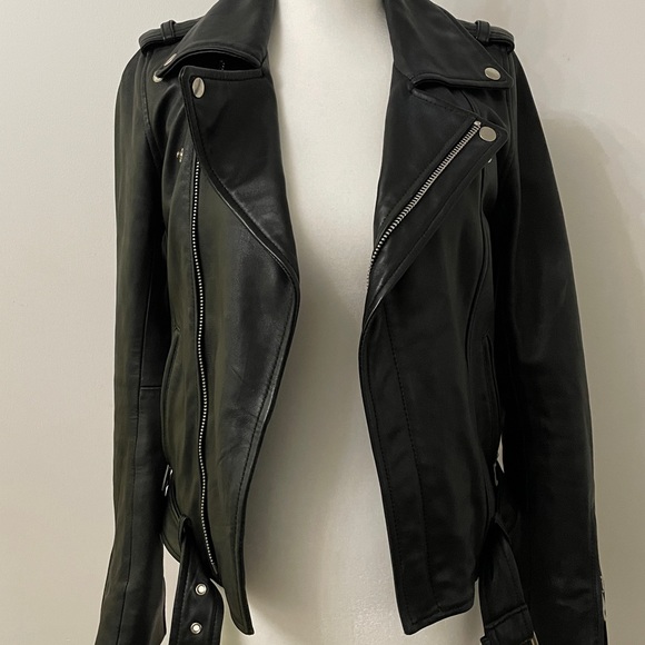 Maje fitted leather jacket - Picture 2 of 7
